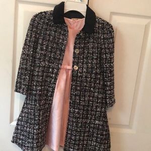 Purple Rose dress and light coat size 6